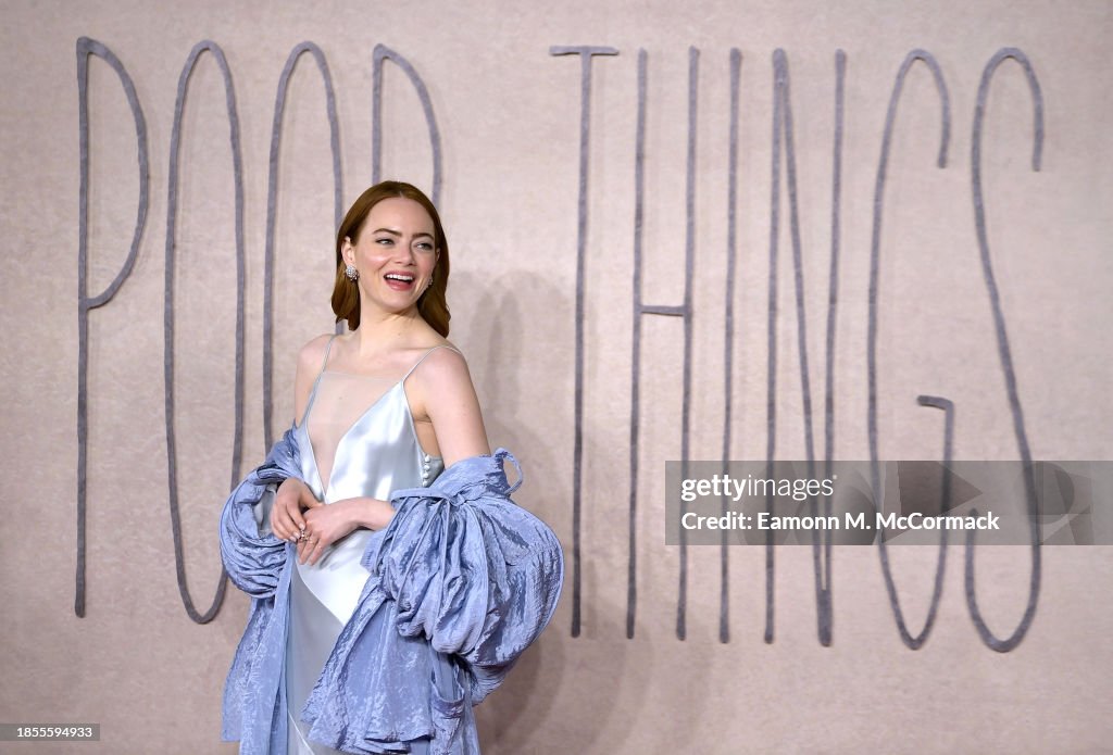 UK Gala Screening of Searchlight Pictures' 'Poor Things' at the Barbican Centre, London