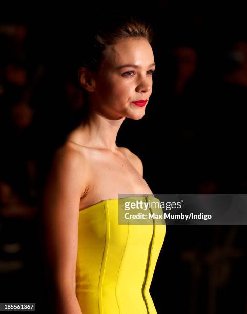 Carey Mulligan attends the screening of 'Inside Llewyn Davis' Centrepiece Gala supported by the Mayor of London during the 57th BFI London Film...