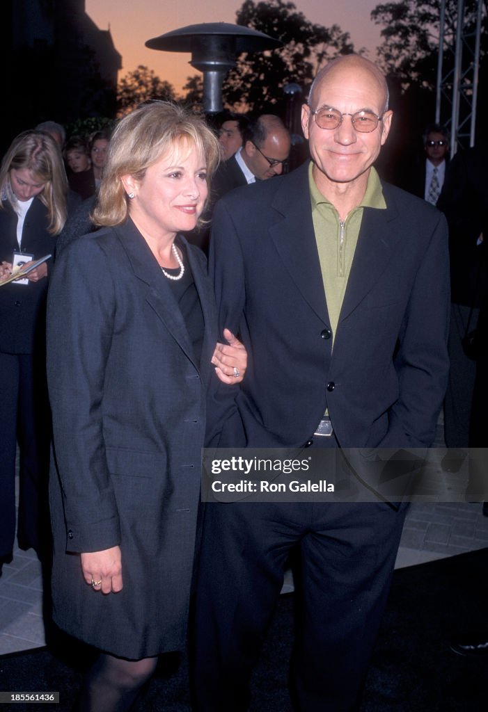 Actor Patrick Stewart and girlfriend Wendy Neuss attend the "Deep ...