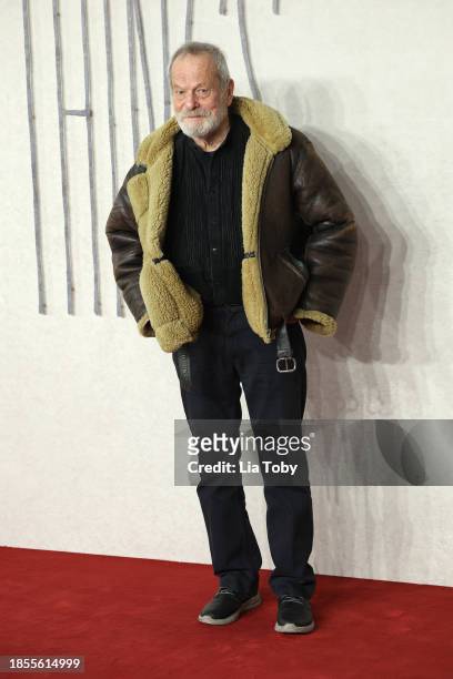 Terry Gilliam attends the "Poor Things" UK Gala Screening at Barbican Centre on December 14, 2023 in London, England.