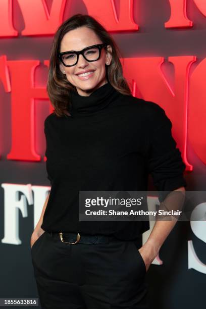 Jennifer Garner attends the "Stranger Things: The First Shadow" World Premiere at the Phoenix Theatre on December 14, 2023 in London, England.