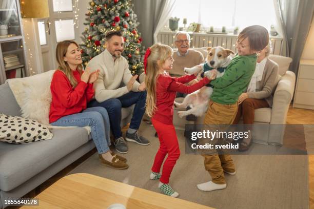 christmas with family - 6 11 months stock pictures, royalty-free photos & images