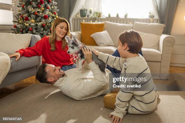 christmas with family - 6 11 months stock pictures, royalty-free photos & images