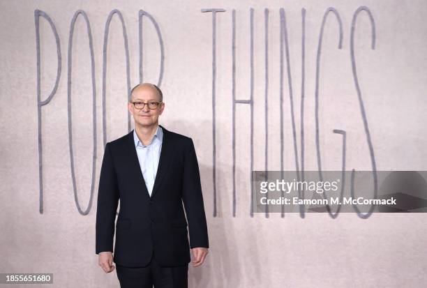 Ed Guiney attends the UK Gala Screening of Searchlight Pictures' 'Poor Things' at the Barbican Centre in London, on December 14, 2023.