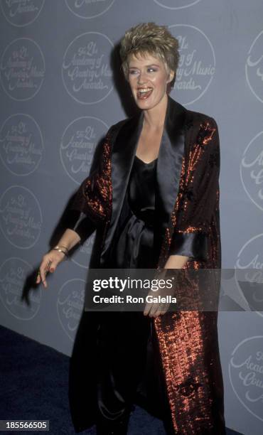 Janie Fricke attends 21st Annual Academy of Country Music Awards on April 14, 1986 at Knott's Berry Farm in Buena Park, California.