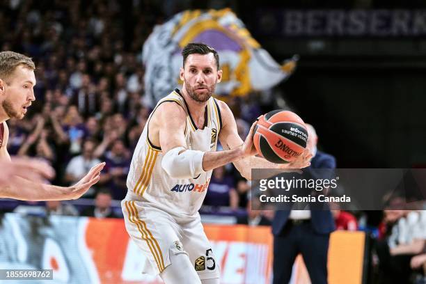 Rudy Fernandez of Real Madrid in action during the Turkish Airlines EuroLeague Regular Season Round 14 match between Real Madrid and FC Bayern Munich...