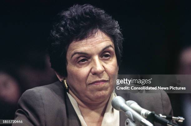Secretary of Health and Human Services-designate Donna Shalala testifies during her confirmation hearing, before the US Senate Committee on Finance,...