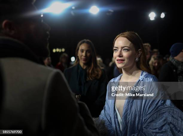 Emma Stone attends the "Poor Things" UK Gala Screening at Barbican Centre on December 14, 2023 in London, England.