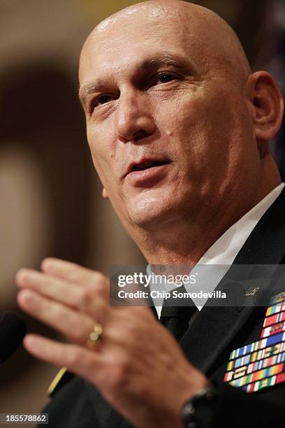 United States Army Chief of Staff Gen. Raymond Odierno delivers the keynote address of the Dwight David Eisenhower Luncheon during the Association of...