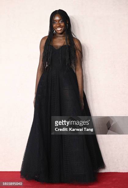 Suzy Bemba attends the "Poor Things" UK Gala Screening at Barbican Centre on December 14, 2023 in London, England.