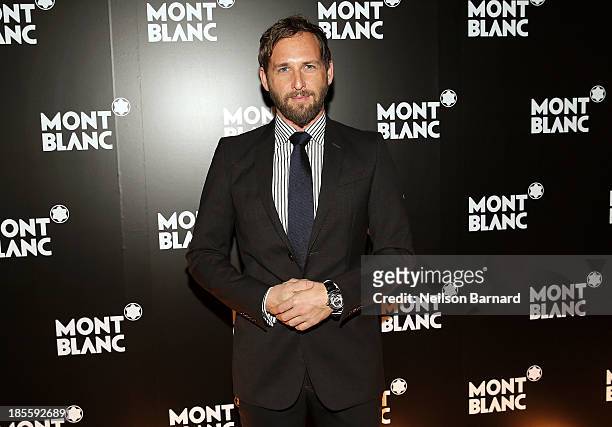Actor Josh Lucas attends Montblanc celebrates Madison Avenue Boutique Opening at Montblanc Boutique on Madison Avenue on October 22, 2013 in New York...