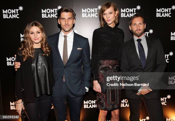 Olivia Palermo, Johannes Huebl, model Karlie Kloss and actor Josh Lucas attend Montblanc celebrates Madison Avenue Boutique Opening at Montblanc...