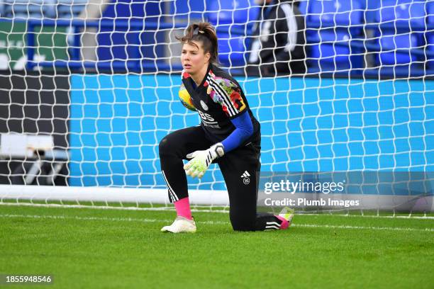 Lize Kop of Leicester City Women before the Leicester City v West Ham United - Barclays Women´s Super League match at King Power Stadium on December...