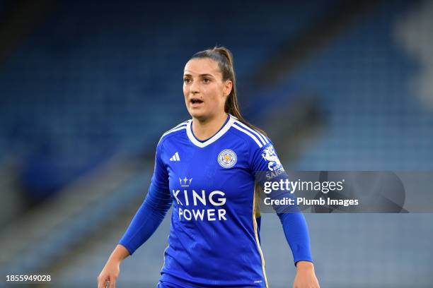 Julie Thibaud of Leicester City Women during the Leicester City v West Ham United - Barclays Women´s Super League match at King Power Stadium on...