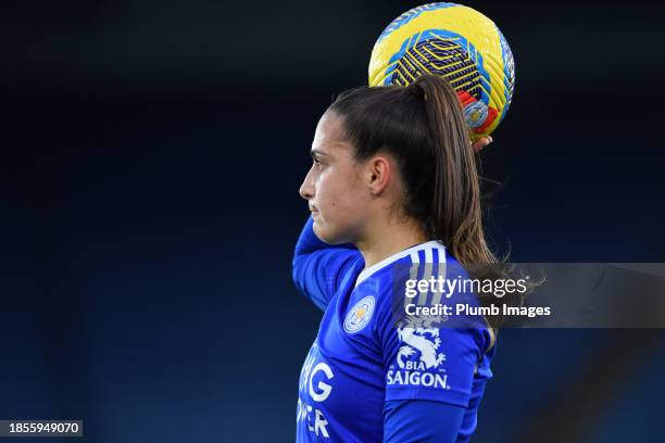 Julie Thibaud of Leicester City Women during the Leicester City v West Ham United - Barclays Women´s Super League match at King Power Stadium on...