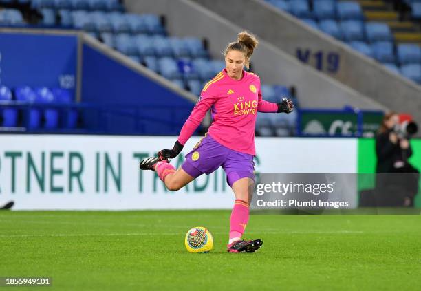 Janina Leitzig of Leicester City Women during the Leicester City v West Ham United - Barclays Women´s Super League match at King Power Stadium on...