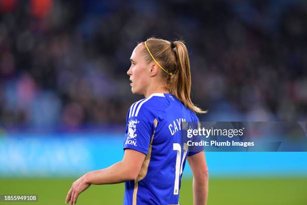 Janice Cayman of Leicester City Women during the Leicester City v West Ham United - Barclays Women´s Super League match at King Power Stadium on...