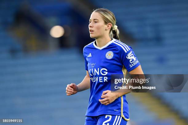 Courtney Nevin of Leicester City Women during the Leicester City v West Ham United - Barclays Women´s Super League match at King Power Stadium on...