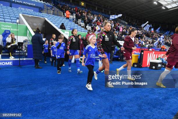 Aimee Palmer of Leicester City Women before the Leicester City v West Ham United - Barclays Women´s Super League match at King Power Stadium on...