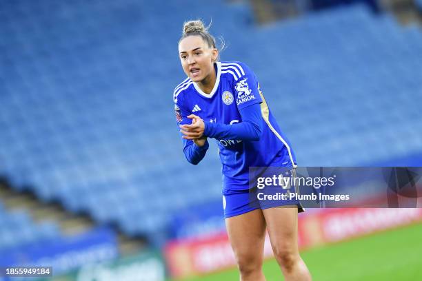 Aimee Palmer of Leicester City Women during the Leicester City v West Ham United - Barclays Women´s Super League match at King Power Stadium on...