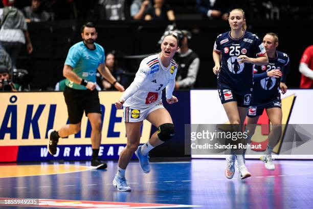 Alicia TOUBLANC of France during the IHF Women's World Championship handball final match between France and Norway at Jyske Bank Boxen on December...