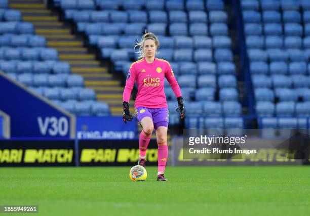 Janina Leitzig of Leicester City Women during the Leicester City v West Ham United - Barclays Women´s Super League match at King Power Stadium on...