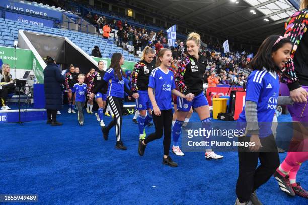 Sophie Howard of Leicester City Women before the Leicester City v West Ham United - Barclays Women´s Super League match at King Power Stadium on...