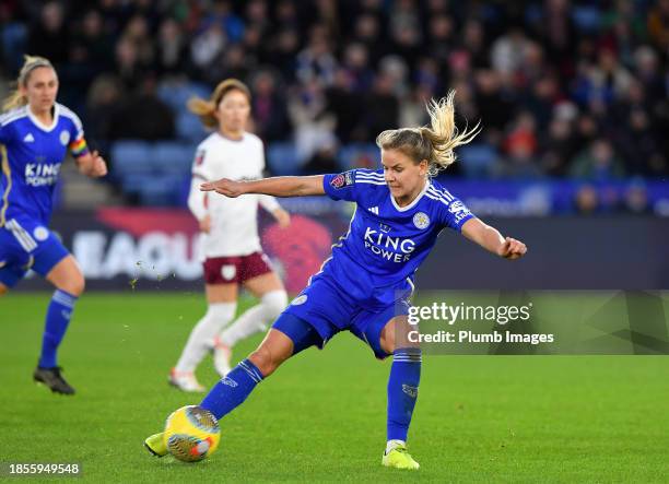 Lena Petermann of Leicester City Women during the Leicester City v West Ham United - Barclays Women´s Super League match at King Power Stadium on...