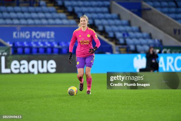 Janina Leitzig of Leicester City Women during the Leicester City v West Ham United - Barclays Women´s Super League match at King Power Stadium on...