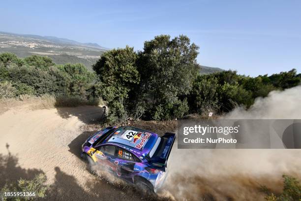 Craig Breen and Paul Nagle of the M-Sport Ford World Rally Team are participating in the shakedown with their Ford Puma Rally1 Hybrid at the FIA...