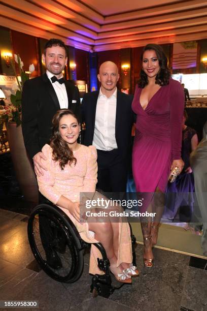 Michael Seidenbecher, Kristina Vogel, Fabian Hambüchen, Viktoria Hambüchen during the "Sportler des Jahres" Award 2023 at Kurhaus Baden-Baden on...