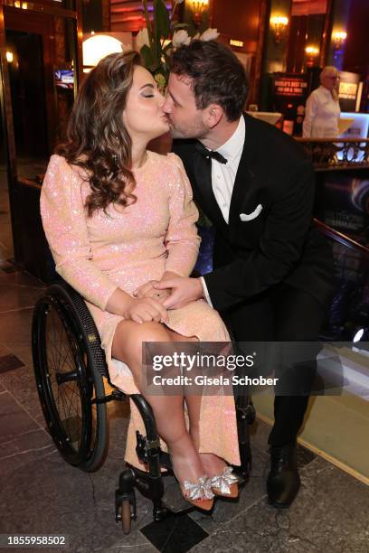 Kristina Vogel and Michael Seidenbecher during the "Sportler des Jahres" Award 2023 at Kurhaus Baden-Baden on December 17, 2023 in Baden-Baden,...