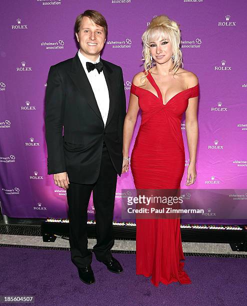 Christopher Nixon Cox and Andrea Catsimatidis attend 2013 Alzheimer's Association Rita Hayworth 30th Anniversary gala at The Waldorf=Astoria on...