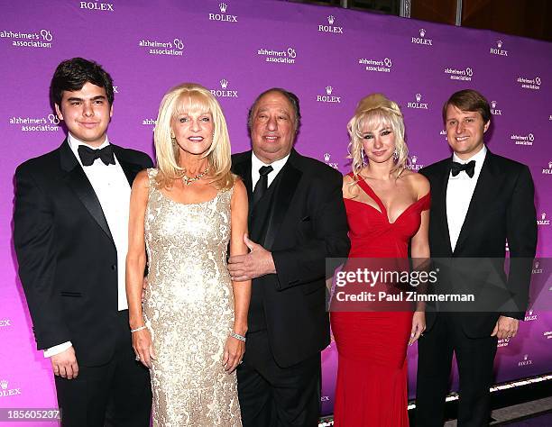 John Catsimatidis,Jr., Margo Catsimatidis, John Catsimatidis, Andrea Catsimatidis and Christopher Nixon Cox attend 2013 Alzheimer's Association Rita...