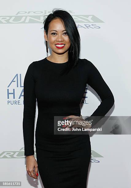 Anya Ayoung-Chee attends the"Project Runway All-Stars" season 3 viewing party at Hudson Hotel on October 22, 2013 in New York City.