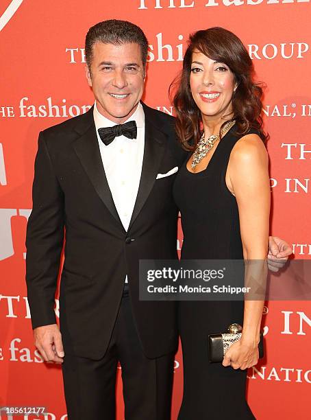 Michael Chiarello and Leslie Blodgett attend the 30th annual Fashion Group International Night of Stars on October 22, 2013 in New York City.