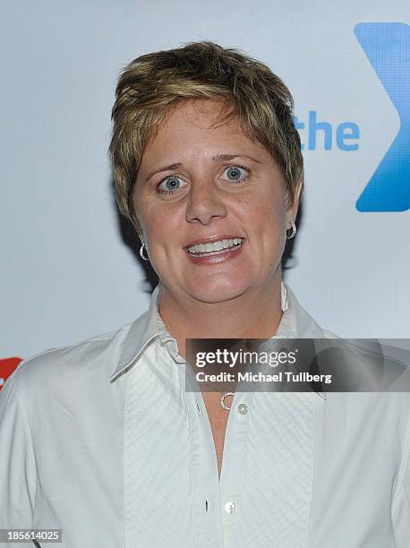 Hollywood Wilshire YMCA Executive Director Laurie Goganzer attends the 10th Annual Comedy For A Cause event benefiting the Hollywood Wilshire YMCA at...