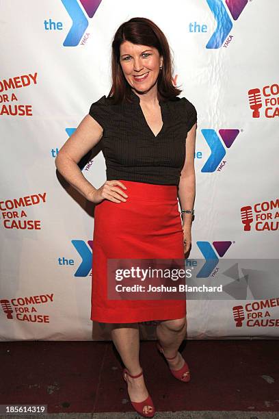 Actor Kate Flannery arrives at the 10th Annual Comedy For A Cause Event benefiting The Hollywood Wilshire YMCA at The Laugh Factory on October 22,...