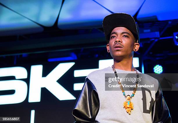 Rapper TeeFlii performs for SKEE Live at The Conga Room at L.A. Live on October 22, 2013 in Los Angeles, California.