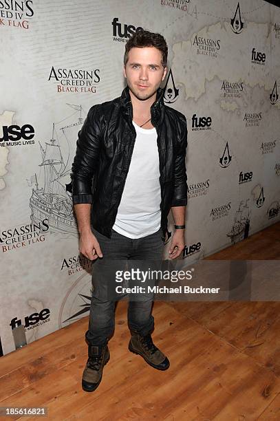 Actor Stephen Lunsford attends the Assasin's Creed IV Black Flag Launch Party at Greystone Manor Supperclub on October 22, 2013 in West Hollywood,...