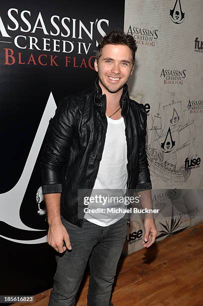 Actor Stephen Lunsford attends the Assasin's Creed IV Black Flag Launch Party at Greystone Manor Supperclub on October 22, 2013 in West Hollywood,...