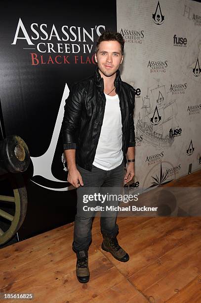 Actor Stephen Lunsford attends the Assasin's Creed IV Black Flag Launch Party at Greystone Manor Supperclub on October 22, 2013 in West Hollywood,...