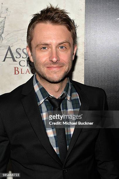 Actor/comedian Chris Hardwick attends the Assasin's Creed IV Black Flag Launch Party at Greystone Manor Supperclub on October 22, 2013 in West...