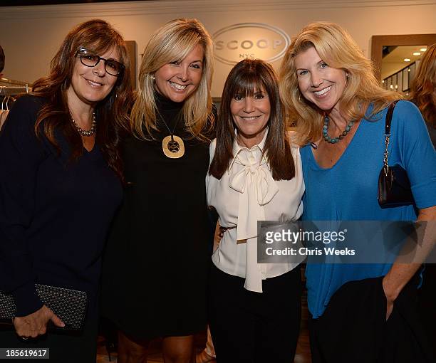 Victoria Jackson, Erica Zohar, Shelli Azoff and Kevyn Wynn attends the Scoop NYC event at Scoop NYC on October 22, 2013 in Beverly Hills, California.