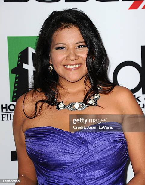 Actress Misty Upham attends the 17th annual Hollywood Film Awards at The Beverly Hilton Hotel on October 21, 2013 in Beverly Hills, California.