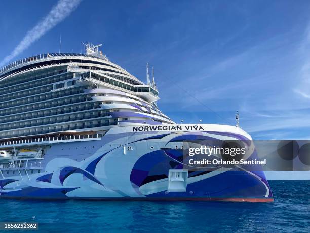 Norwegian Viva is the second Prima-class ship for Norwegian Cruise Line, seen here at Great Stirrup Cay on Thursday, Nov. 30, 2023.