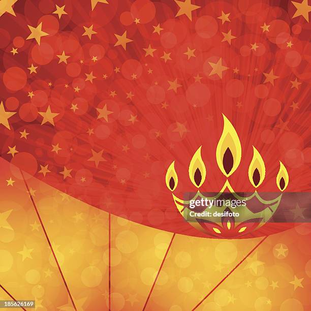 greetings - indian colourful pattern vector stock illustrations