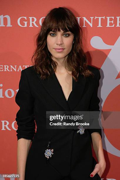 Alexa Chung attend the 30th Annual Night Of Stars presented by The Fashion Group International at Cipriani Wall Street on October 22, 2013 in New...