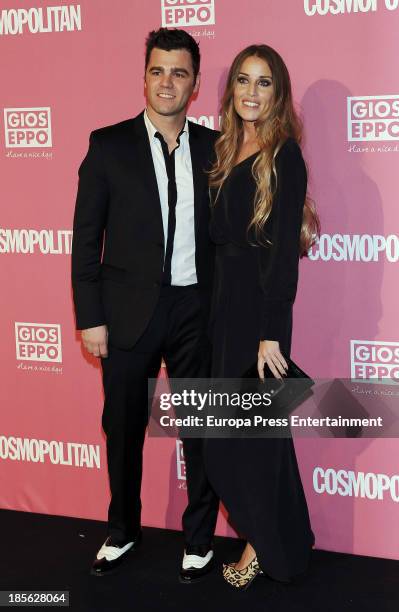 Fonsi Nieto and Marta Castro attend Cosmopolitan Fun Fearless Female Awards 2013 on October 22, 2013 in Madrid, Spain.