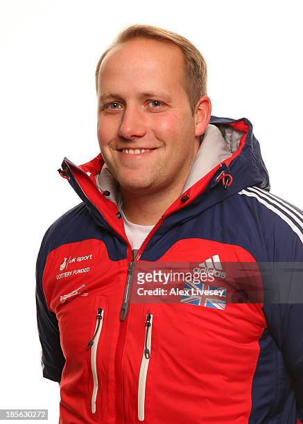 Chris Type of the Team GB Skeleton Team poses for a portrait on October 15, 2013 in Lillehammer, Norway.